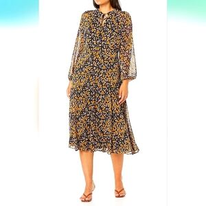 Leopard Print Long Sleeve Dress